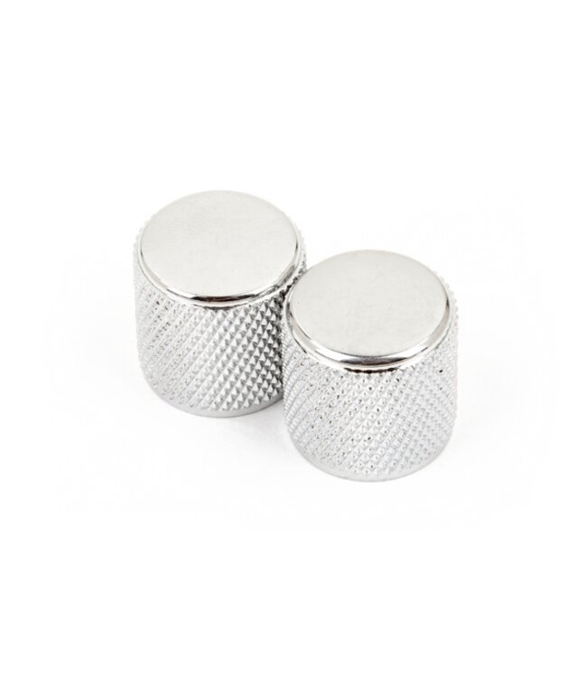 Fender Fender Tele/P Bass Knobs, Chrome, 2pk