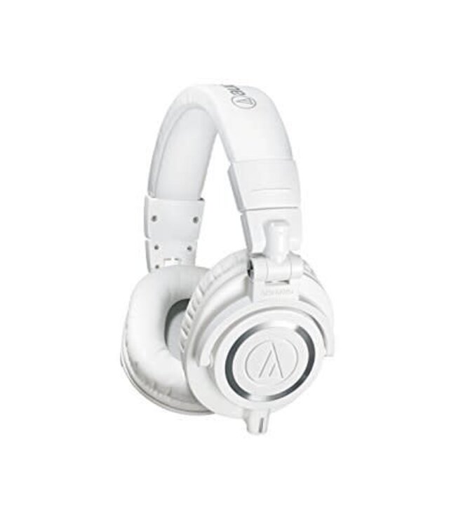 Audio Technica ATH-M50xWH Professional Monitor Headphones, White