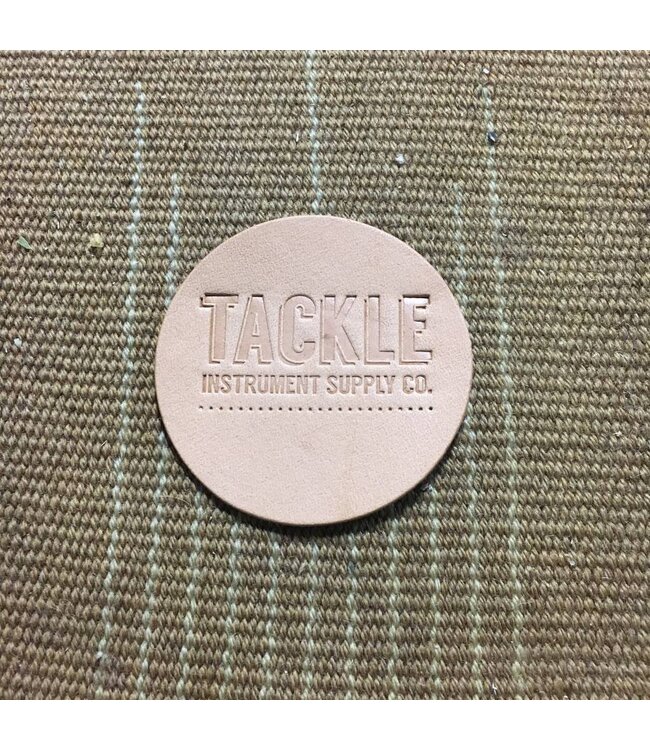 Tackle Small Leather Bass Drum Beater Patch - Natural