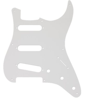 Fender Fender Pickguard, Stratocaster® S/S/S, 8-Hole Mount, White, 1-Ply