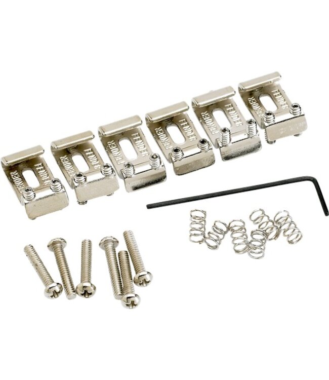 Fender American Vintage Strat®  Bridge Saddles, Nickel (6)