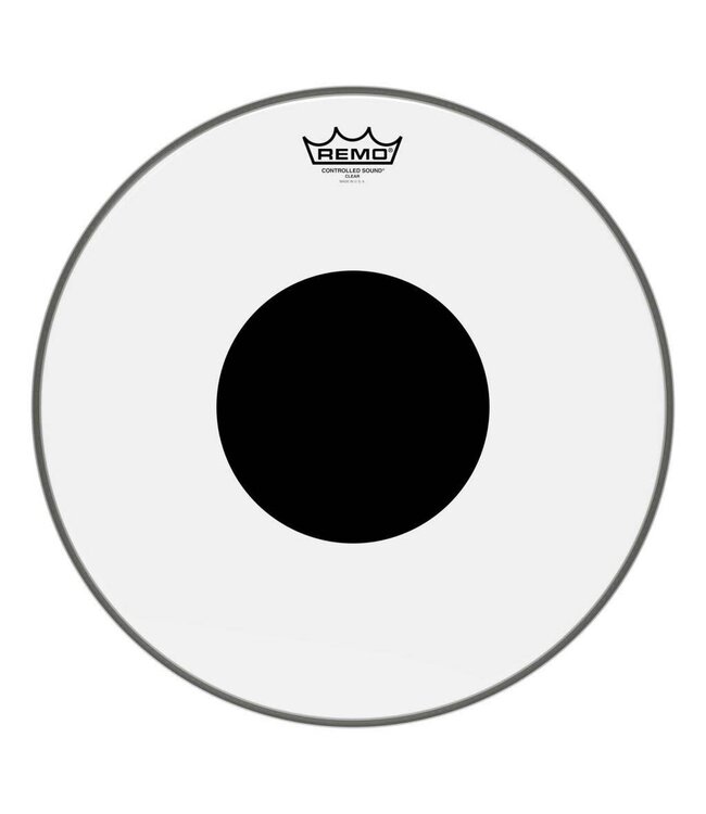Remo 16" Controlled Sound Clear Black Dot Drum Head