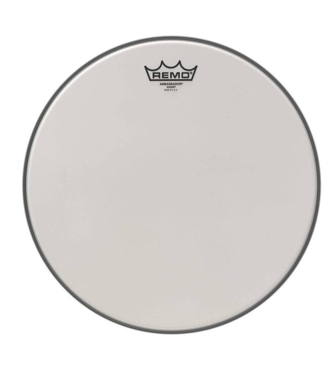 Remo 14" White Suede Ambassador Drum Head