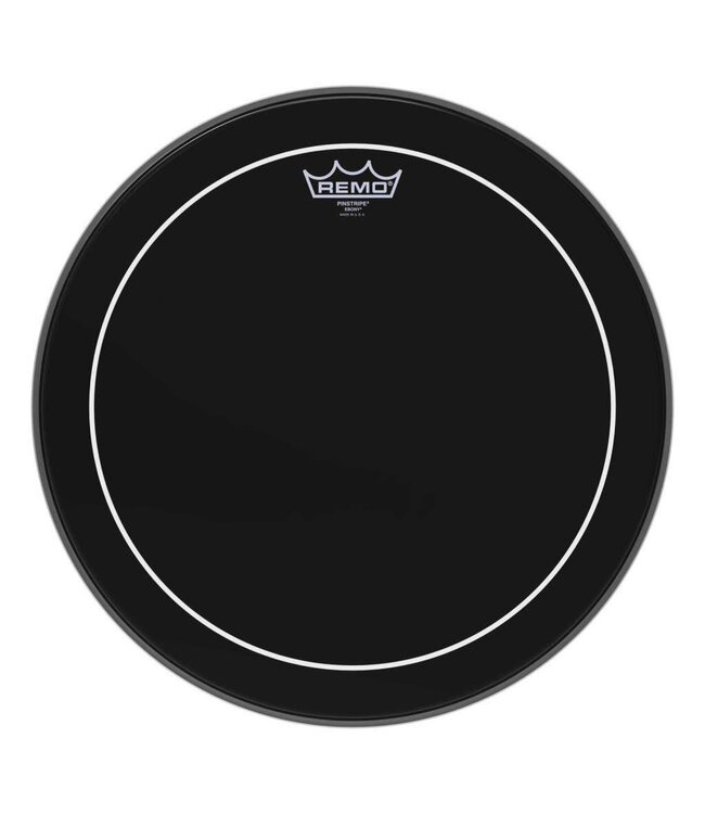 Remo 16" Pinstripe Ebony