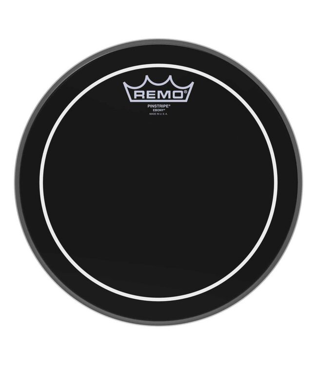 Remo 12" Pinstripe Ebony
