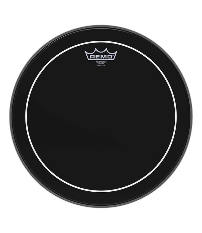 Remo 14" Pinstripe Ebony