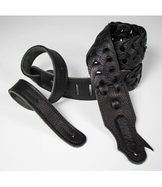Franklin Franklin 2" Leather Link Strap, Black