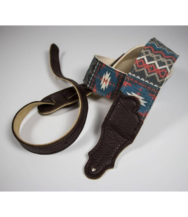Franklin 2" Old Aztec Strap, Blue/Red