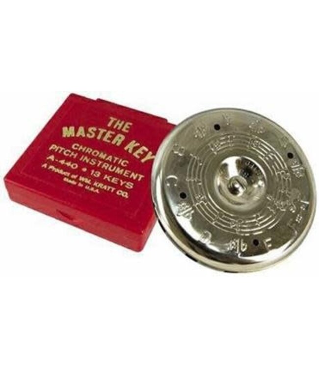thumbnail image 2 of Kratt MK2 Master Key Chromatic Pitch Pipe - C To C, 13 Bronze Reeds 2 of 10