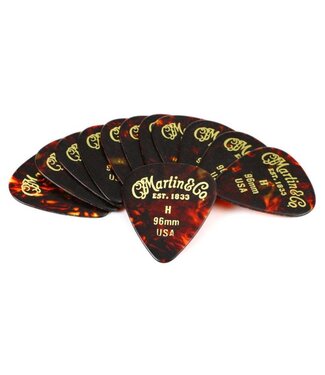 Martin Martin 96mm Standard Tortoise Shell Pick Pack, 12pc