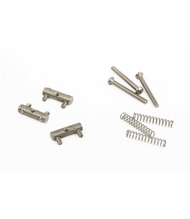 Fender Fender American Vintage Telecaster Threaded Bridge Saddles, Nickel (3)