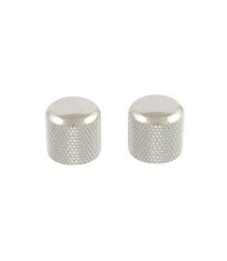 Allparts Allparts Push-on Metal Dome Knobs, 2pc Chrome