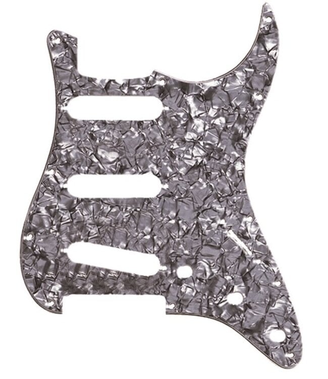 Fender Fender Pickguard, Stratocaster® S/S/S, 11-Hole Mount, Black Pearl, 4-Ply