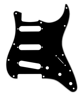 Fender Fender Pickguard, Stratocaster S/S/S, 11-Hole Mount, B/W/B, 3-Ply