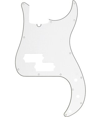 Fender Fender Pickguard, Precision Bass®, 13-Hole Mount (with Truss Rod Notch), Parchment, 3-Ply