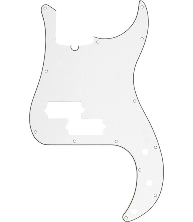 Fender Pickguard, Precision Bass®, 13-Hole Mount (with Truss Rod Notch), Parchment, 3-Ply