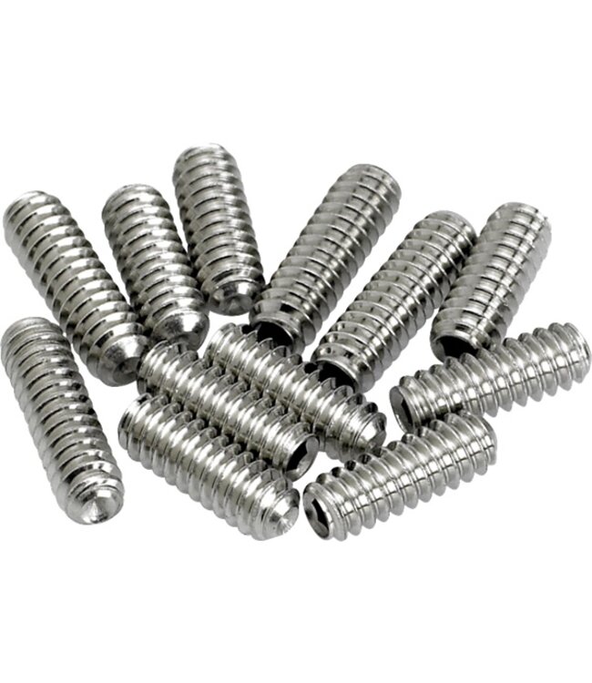Fender Am Vintage Strat/Tele Bridge Saddle Height Adjustment Screws (12) (Nickel)