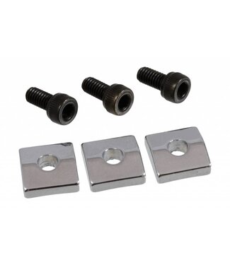 Allparts Allparts BP-0116-010 Nut Blocks, Floyd Rose/Schaller Locking Nuts w/ Screws, Chrome