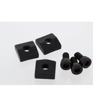 Allparts Allparts Nut Blocks for Floyd Rose or Schaller Locking Nuts with Screws, 3-Pack Black