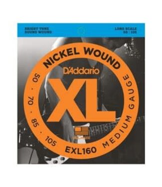 D'Addario D'Addario 4-String, Nickel, Medium, Long Scale, 50-105