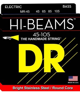 DR DR HI-BEAM 4-String Bass Stainless Steel, Medium 45-105