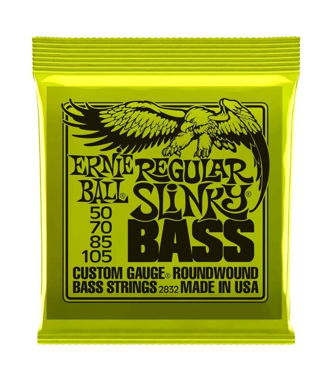 Ernie Ball 4 String Bass,  Nickel, Regular Slinky,  50-105