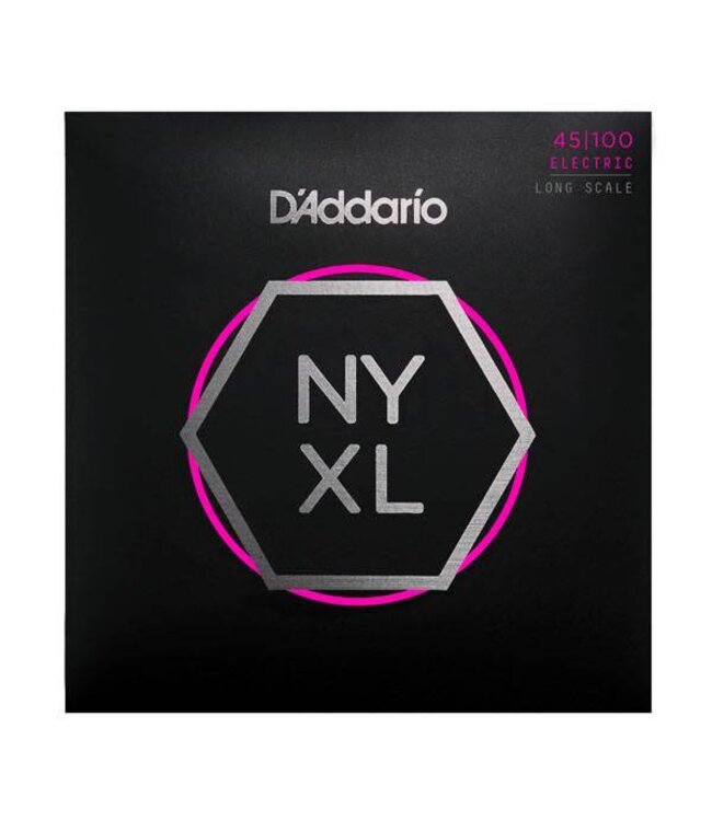 D'Addario NYXL45100, Set Long Scale, Regular Light, 45-100