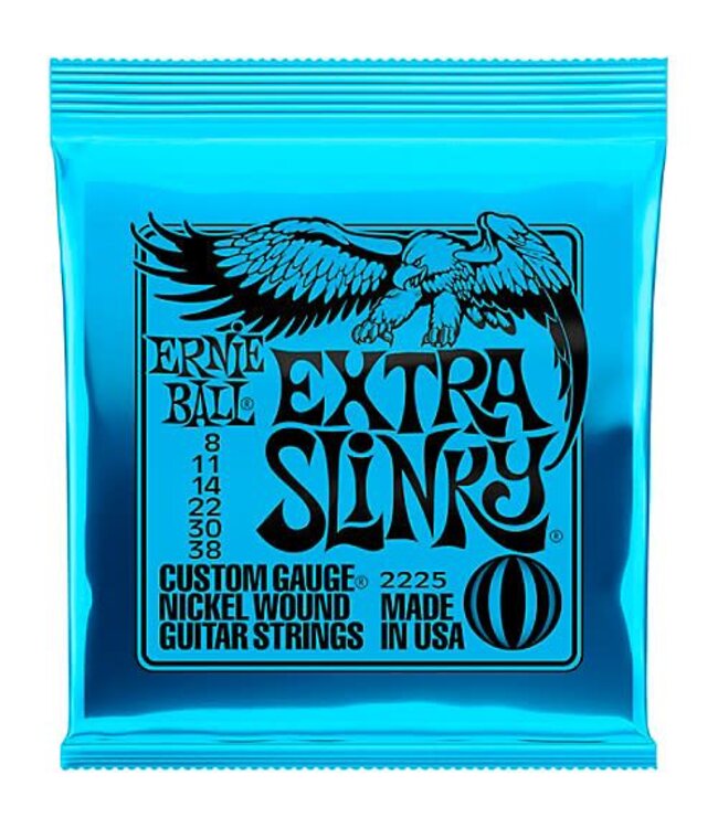 Ernie Ball 2225 Extra Slinky Electric String Set, 8-38