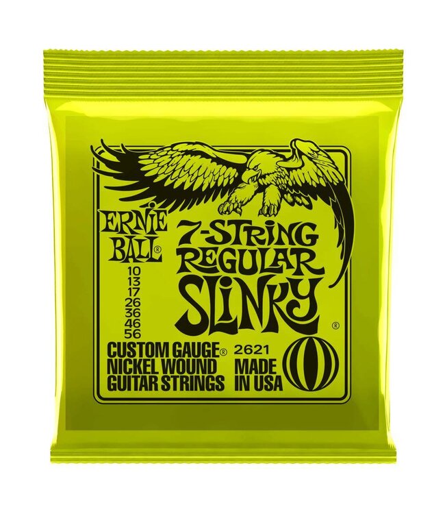 Ernie Ball 7-String Nickel, Regular Slinky Strings, 10-56