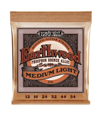 Ernie Ball Ernie Ball Earthwood Phosphor Bronze Acoustic Strings, Medium Light, 12-54