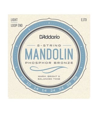 D'Addario D'Addario EJ73 Mandolin Strings, Phosphor Bronze, Light, 10-38