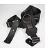 Franklin 3.5" Leather Bass Ring Strap, Black