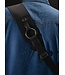Franklin 3.5" Leather Bass Ring Strap, Black
