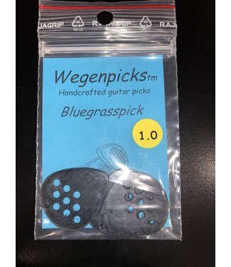 Wegen Wegen BG100B 1.0mm Bluegrass Picks, 4pk Black