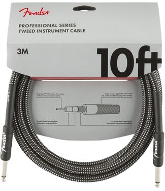 Fender Fender Professional Series Instrument Cables, Gray Tweed - 10 Foot