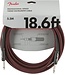 Fender Professional Series Instrument Cable, Red Tweed - 18.6 Foot
