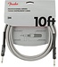 Fender Professional Series Instrument Cable, White Tweed - 10 Foot