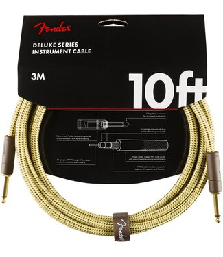 Fender Fender Deluxe Series Instrument Cable, Tweed - 10 Foot