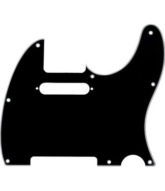 Fender Fender Tele Black Pickguard, 3-Ply, 8-Hole