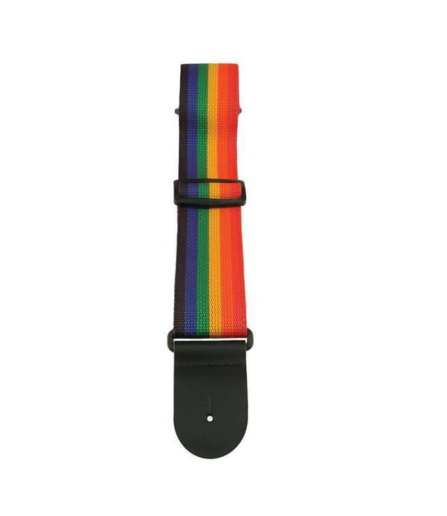 Sims Music 2" Polypro Guitar Strap, Rainbow