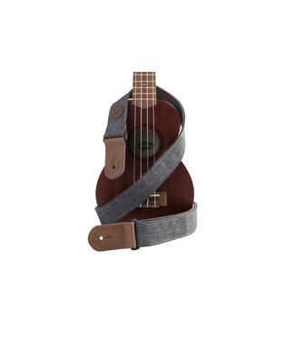 Kala Kala Sonoma Coast Deluxe Ukulele Cloth Strap, Charcoal