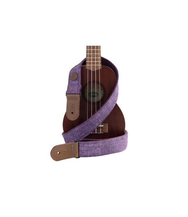 Kala Sonoma Coast Deluxe Ukulele Cloth Strap, Purple