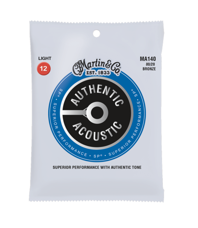 Martin Martin MA140 Authentic 80/20 Acoustic Light Set, 12-54