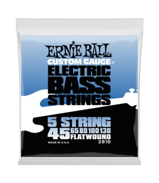 Ernie Ball Ernie Ball 2810 5-String Flatwound Bass Set, 45-130