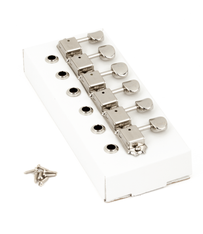 Fender American Vintage Stratocaster®/Telecaster® Tuning Machines (Nickel) (6)