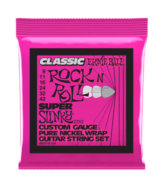 Ernie Ball Ernie Ball Classic Pure Nickel Wrap Super Slinky Strings, 9-42