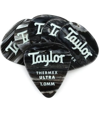 Taylor Taylor Premium 351 Thermex Ultra Picks, Black Onyx, 1.00mm, 6-Pack