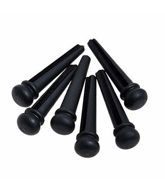 Taylor Taylor Bridge Pins, Ebony, 6pc