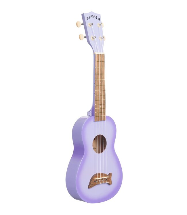 Makala Dolphin Bridge Soprano Ukulele, Purple Burst