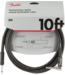 Fender Professional Series Instrument Cable, Straight-Angle, Black - 10 Foot